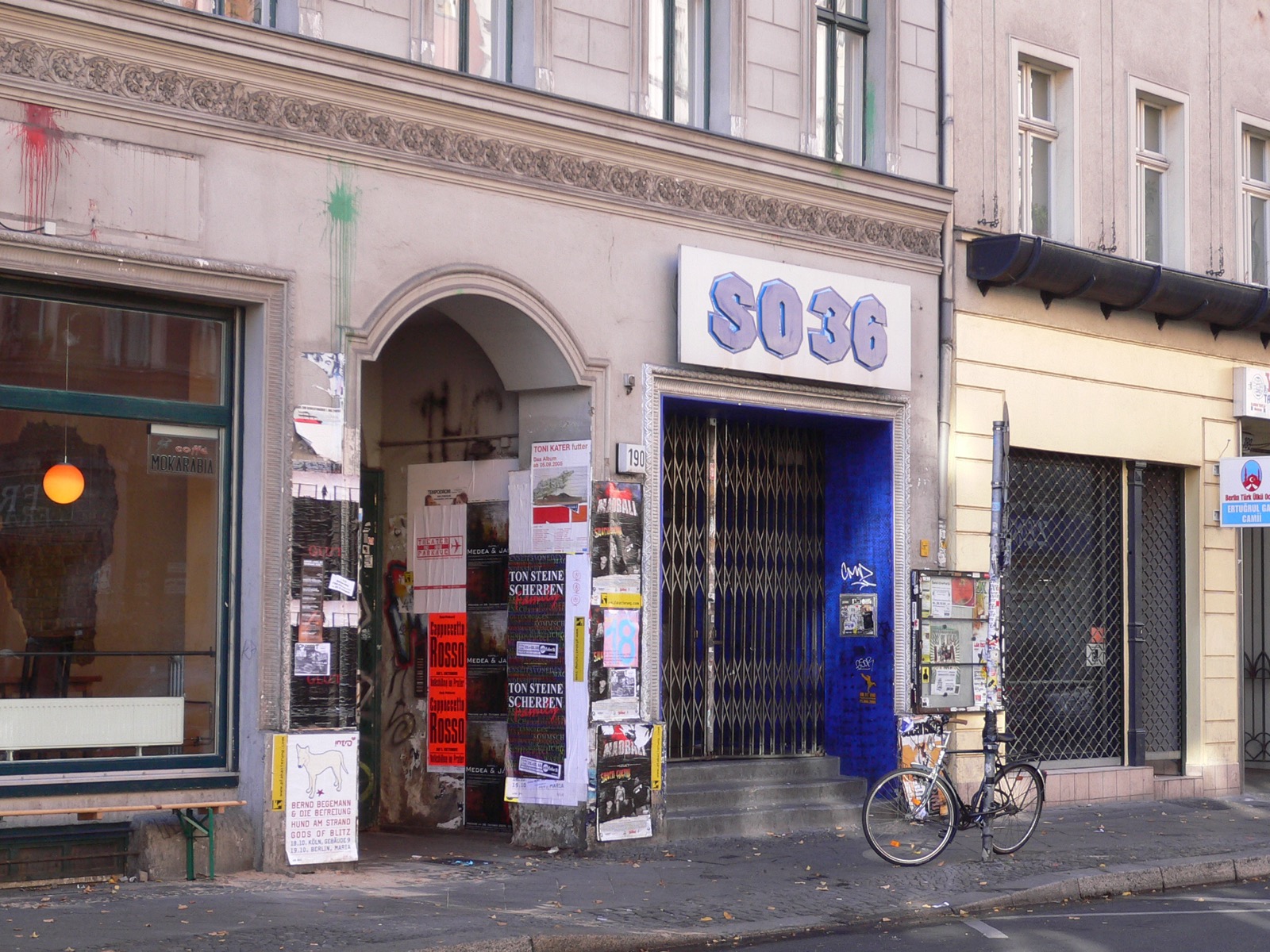 Fassade des legendären Clubs SO36 in der Oranienstraße in Berlin-Kreuzberg