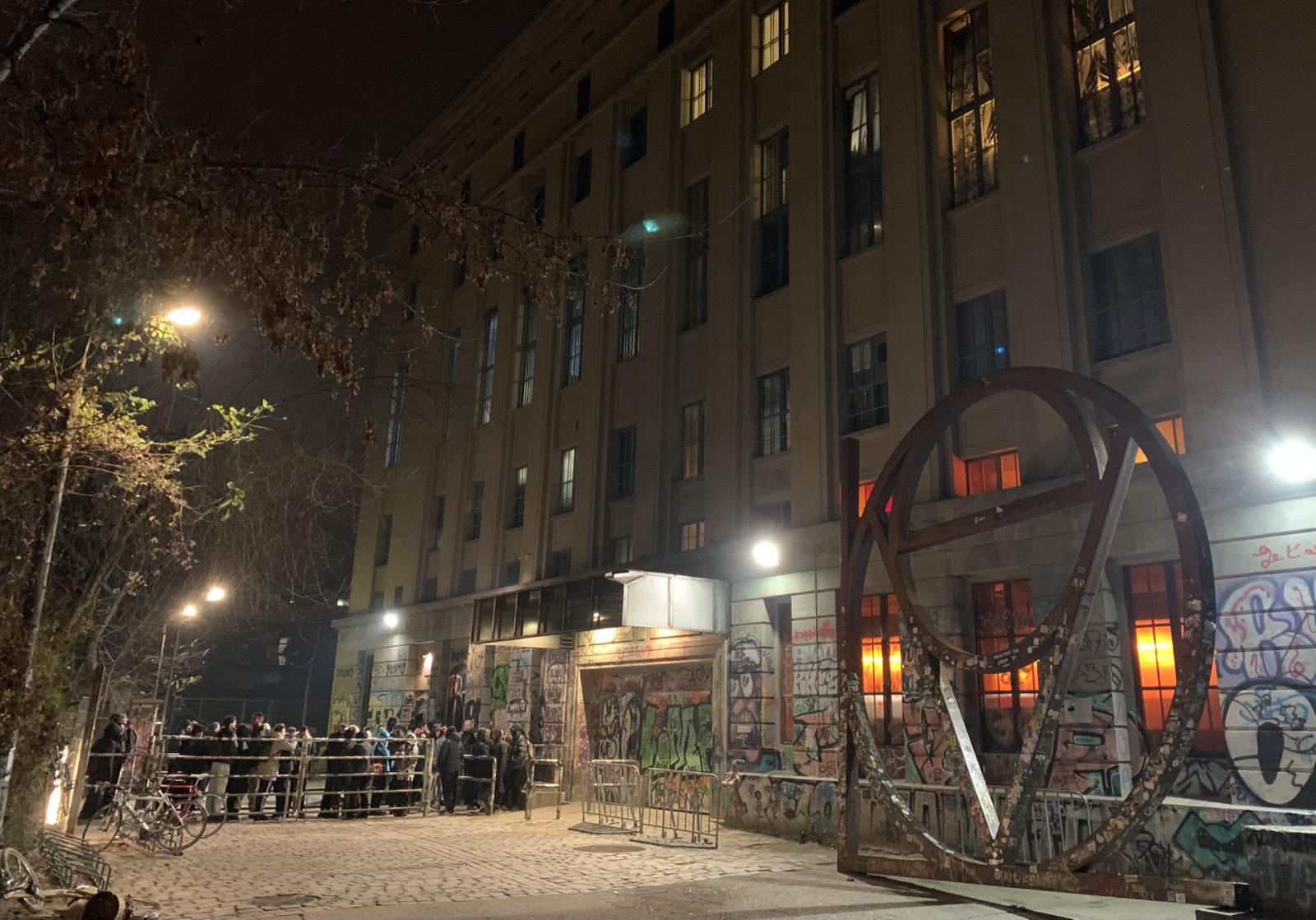 Berghain in Berlin on New Year's Eve, the city's most famous techno club.